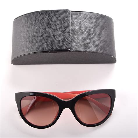 prada sunglasses spr 05p|PRADA Cat Eye Sunglasses SPR 05P Black Pink .